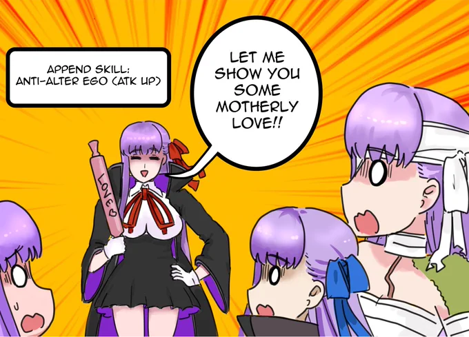 BB's Append Skill is very fitting! #FGO😂 