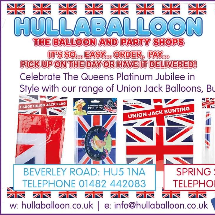 #NewProfilePic Jubilee Celebrations,  Party Bunting,Flags &amp; More Proud to Supply...#balloons,  #streetparties #hull #Hullaballoon #jubilee
