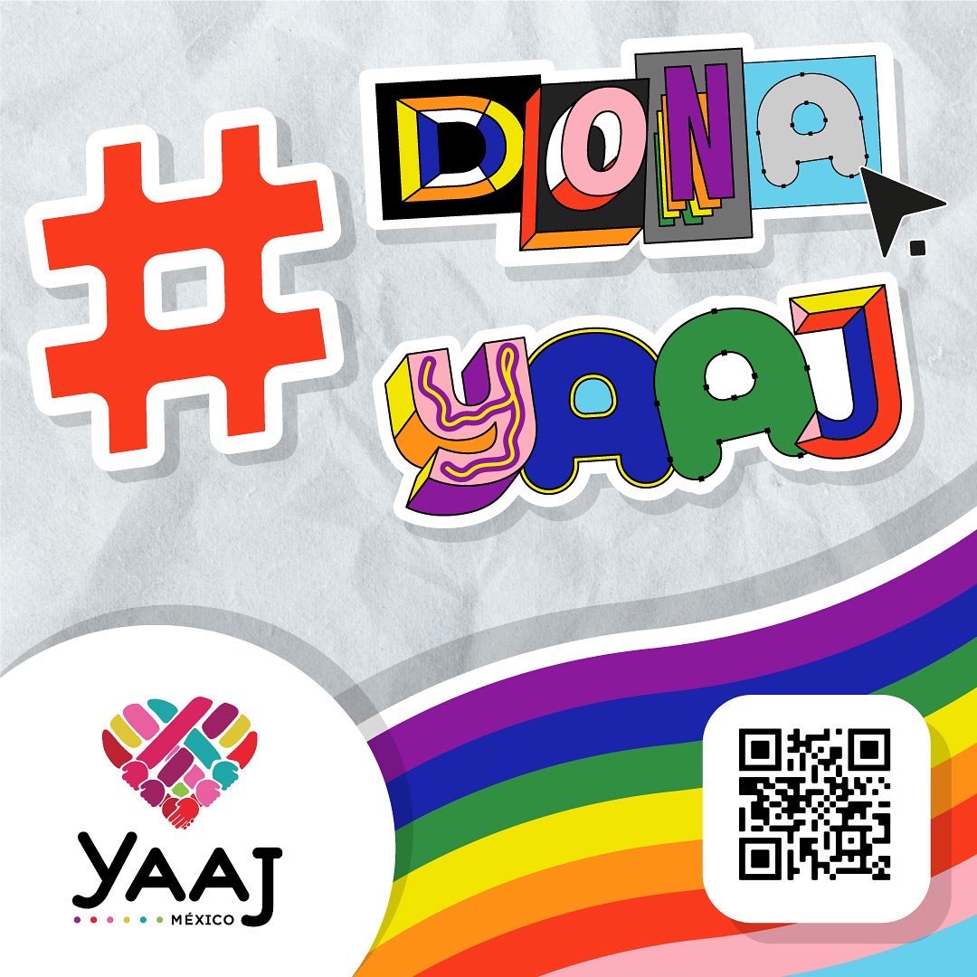 YaajMexico's tweet photo. #DonaYaaj y apóyanos en el camino de la defensa de nuestros #DDHH.
🔗 https://t.co/4Bon5FLHqW
🏳️🌈🏳️⚧️ Con tu apoyo no dejaremos a nadie atrás.
💗 #SomosYaaj #YoYaajDone 💗 https://t.co/6UYqwUnVmX