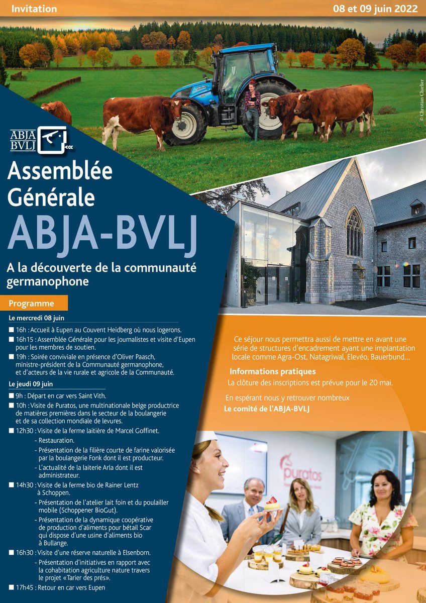 Il vous reste quelques jours pour vous inscrire ! <a href="/BenoitGeorges/">Benoît GEORGES</a> @APAQ_W <a href="/Biowallonie/">Biowallonie</a> <a href="/fugea/">FUGEA</a> <a href="/RwDRural/">Réseau wallon PAC</a> ...