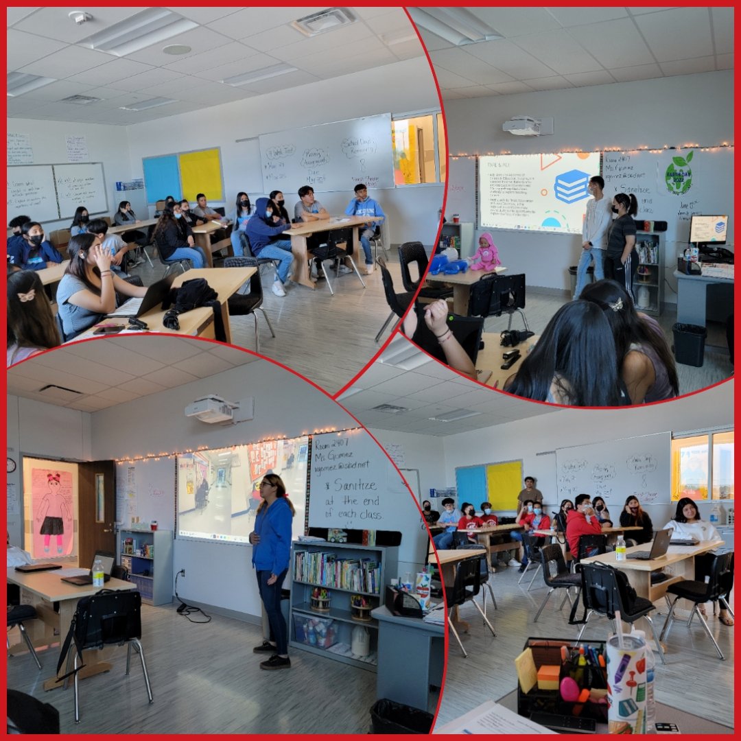 SHS T.A.F.E presenting to future Bulldogs all the wonderful opportunities our program has to offer! #TeamSISD #FutureEducators
@socorrohs_tafe @bbau_SHS 
@Cnwihi_shs 
@Socorro_HS