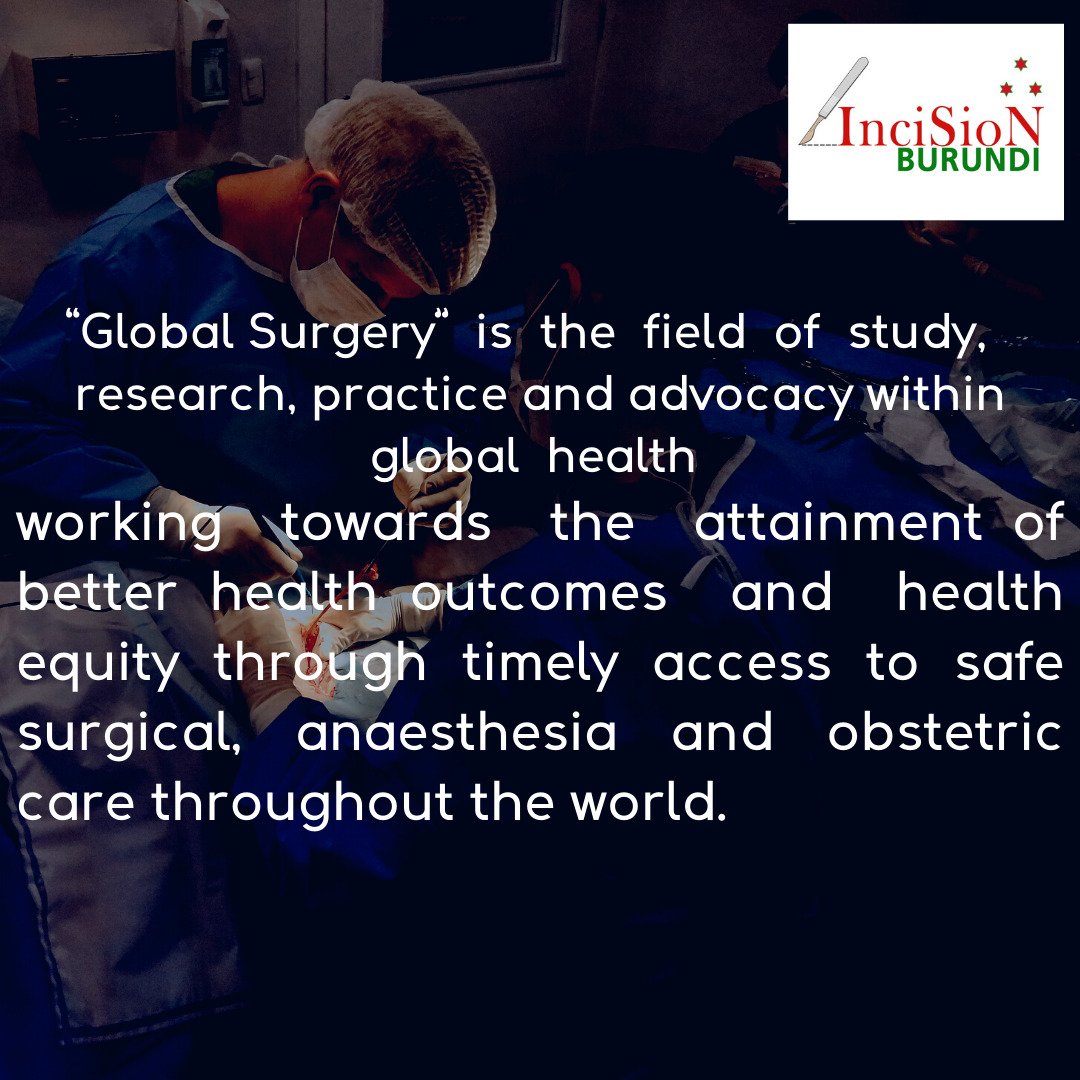 “Global Surgery” is the field of study, research, practice and advocacy within global health 

#GlobalSurgery
#GSD2022
#TheFutureOfTheOR
<a href="/InciSioNGlobal/">InciSioN</a>
<a href="/aaglobalsurgery/">Association of Academic Global Surgery</a>
<a href="/DVervoort94/">Dominique Vervoort</a>
#EducationInGlobalSurgery
