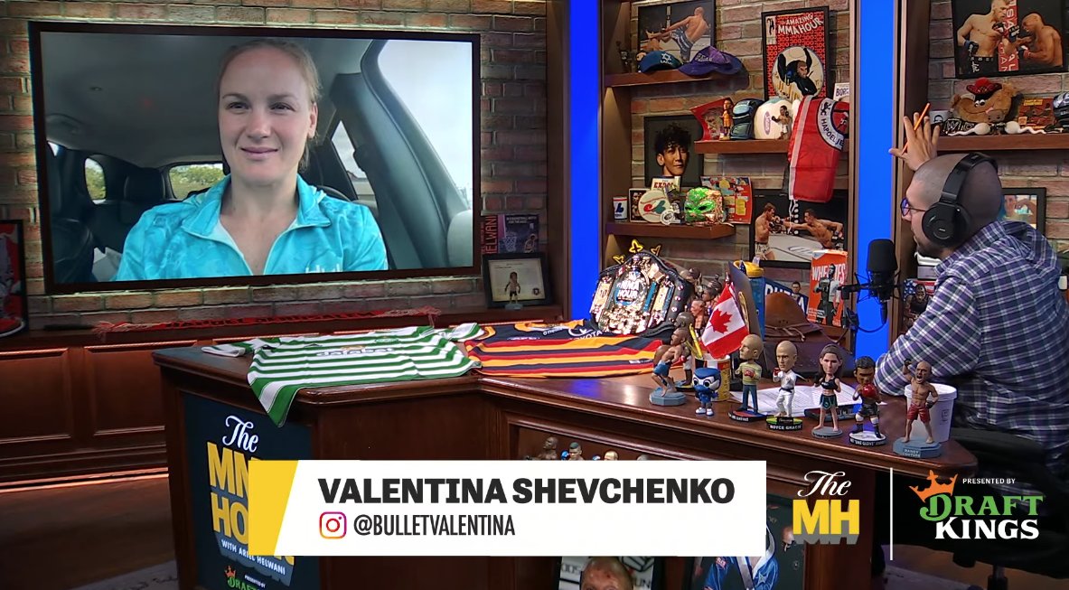 jedigoodman's tweet photo. Valentina Shevchenko up now.
#CarInterview #TheMMAHour https://t.co/nzHC83Mbjq