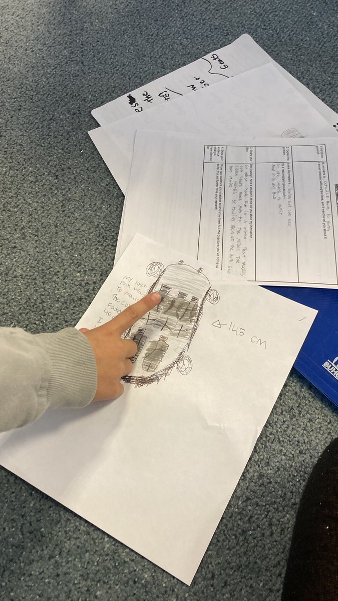 Grade 4 students gathering feedback on their innovations #nidolearns