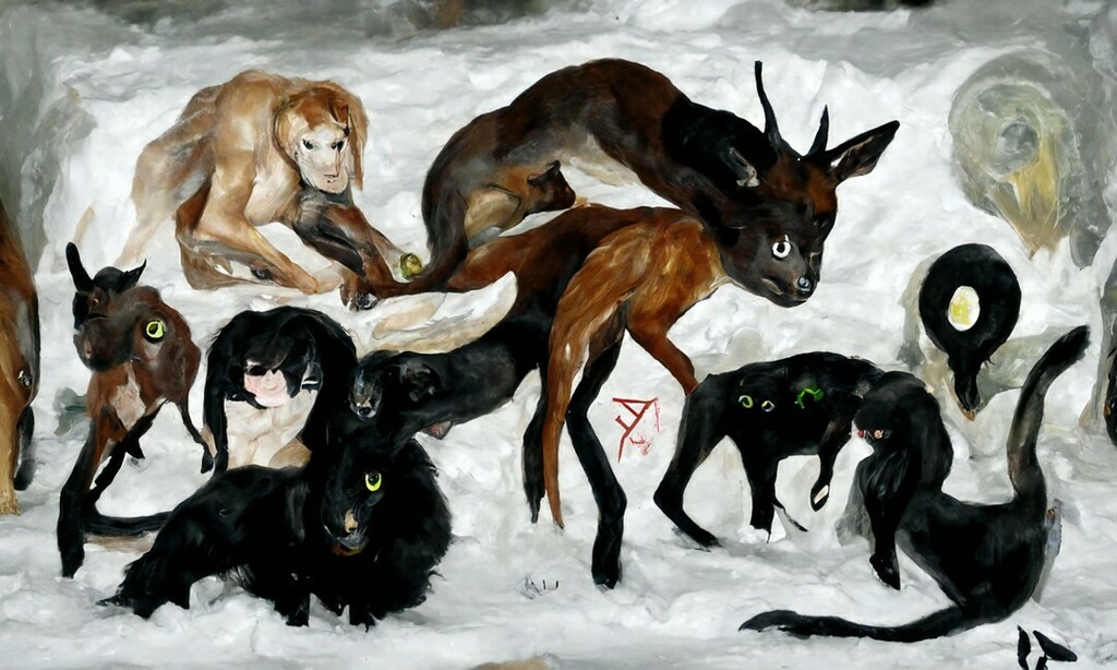 novanestgames's tweet photo. Panic at the Zoo

Created with #doku 

#aiart #aigeneratedart #nftart #digitalart #digitalpainting #oilpainting #zoo #animals #animaldrawing #animalpainting #animalillstration #nftcommunity #nftcollector https://t.co/UGyKOKbPjv https://t.co/Ip1RSb3pYz