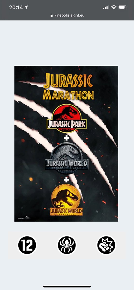elodiedavoise's tweet photo. @Kinepolis_BEFR pouvez vous confirmer si le marathon sera bien les 3 films #jurassicworld ? Pourquoi avoir mis Jurassic Park à la place? Est-ce une erreur? C’est pas la même trilogie du coup…🤔 https://t.co/UXaLqjKAyK