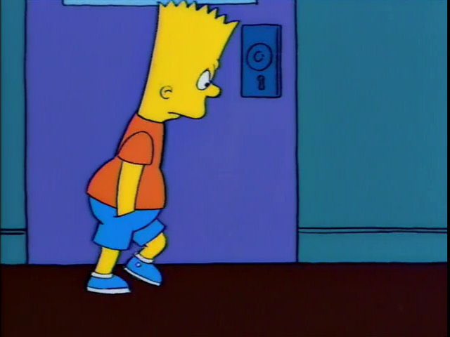 Off-model Bart from “Treehouse of Horror V”