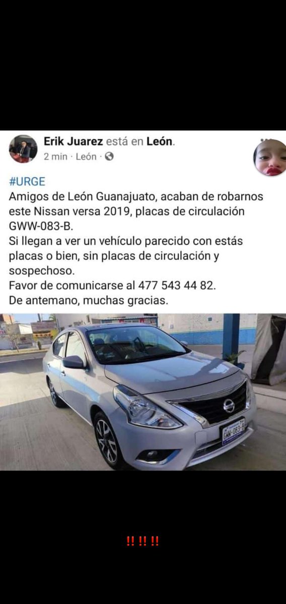 Ibarra_Rendon's tweet photo. @jorgito704jorge @gerardotorres02 @MartnezPi @PeterCv355 @oscar_floch @FranciscoLeonMM @Jorgito702Jorge @EseRene @HectorArellanoT @claudy_jones @rosamariabarre8 @Raul_canelo @JLBAZALDUA @pigora90 @luz_adriana_gto @ReporTAxiLeon @riderarmourmoto @Dr_FranzEsp @CJGamino @pablofcogtz @RosyBarrera20 @RosyBarreraG1 @angie_glez20 @Lupita23Gon @DraErickaBahena @Salvado09109523 @ANAYALOLA71 Chicos les pido me ayuden a difundir un vehículo con estás características que fue robado con violencia a un adulto mayor.
Ayúdenme a difundir
Cualquier duda comuníquense de favor al teléfono 477 543 44 82
Gracias
#ayuda #AyudarNosHaceBien #AYUDART https://t.co/qkIIo7M0KL