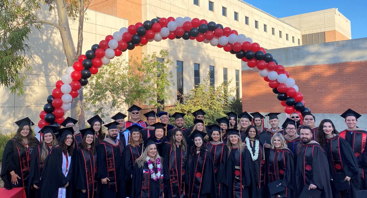 CSUNMBA's tweet photo. CSUN Nazarian MBA proudly presents our graduated Class of 2022! 🎓🎉Your hard work and dedication shined through!✨Remember the past, live in the present, and look forward to the future. YOU DID IT!🙌
#CSUN #CSUNMBA #MBAMatadors #classof2022 #classof2021 #masteredit https://t.co/nSJxMLqa56