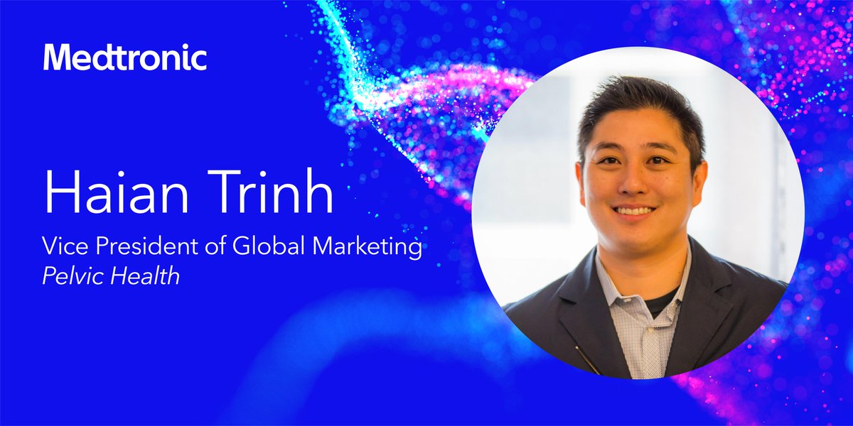 Please join us in welcoming Haian Trinh as our new Vice President of Global Marketing, Pelvic Health. He brings 20 yrs. experience to the role including 10 yrs. in the Medtronic Diabetes business &amp; 10 yrs. consumer marketing leadership at Procter &amp; Gamble. Welcome, Haian!