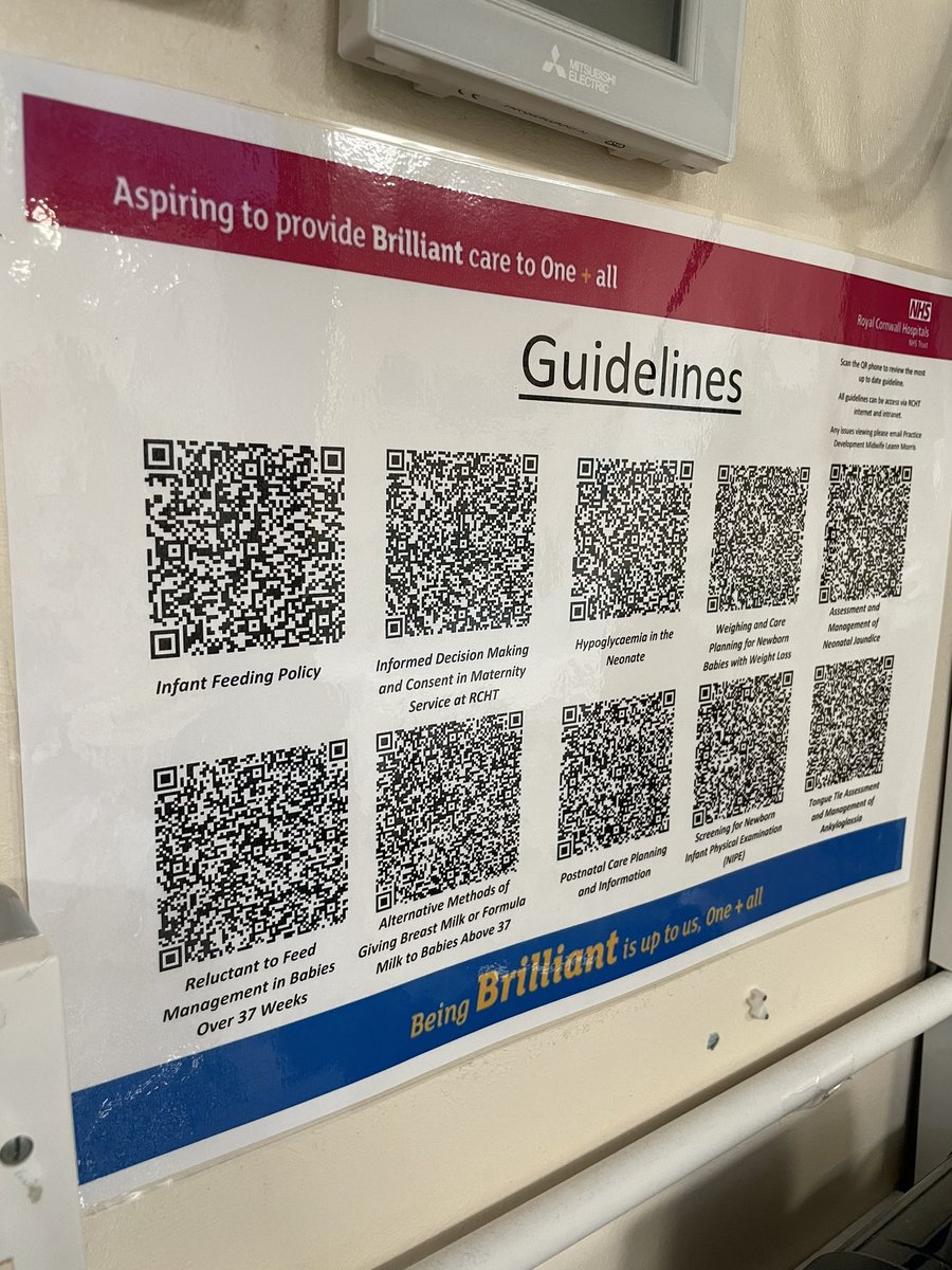 leann_morris16's tweet photo. Getting creative with digitalisation to ensure our staff @rchtmaternity are able to easily access our most up to date guidelines. Tailor made to each clinical area with their most used guidelines 😊 @DodgsonJosie @trudmister @SarahHHurst1 @Redsnapperswail @sallybrittain1 https://t.co/14yQxmaT9R