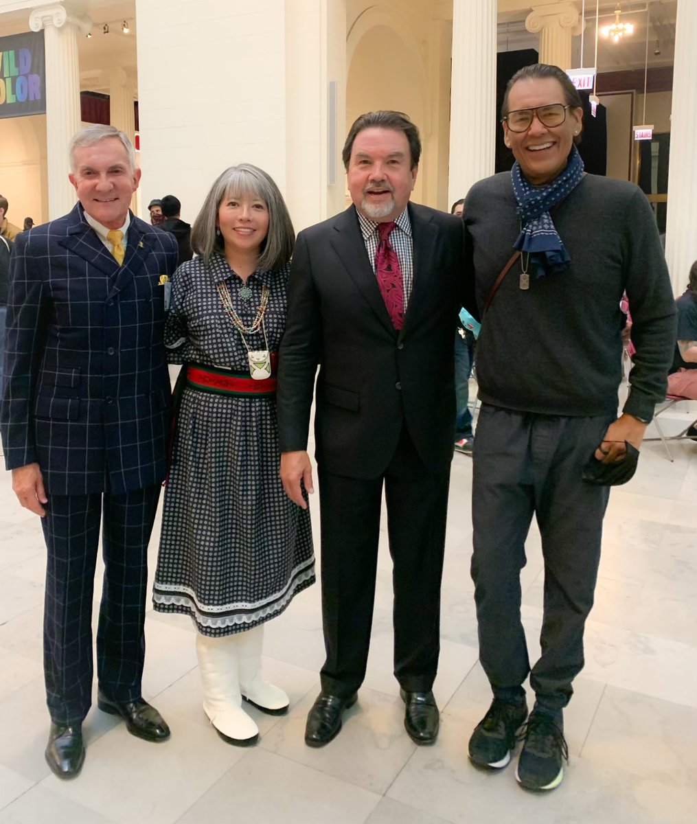 BirdRunningH2O's tweet image. While in Chicago I ran into these long time friends and leaders from Indian Country at the opening of the #NativeTruths exhibit at the @FieldMuseum : Rick West, CEO Emeritus, @TheAutry; #CynthiaChavezLamar - New Director of @SmithsonianNMAI; #WalterLamar - Retired @FBI