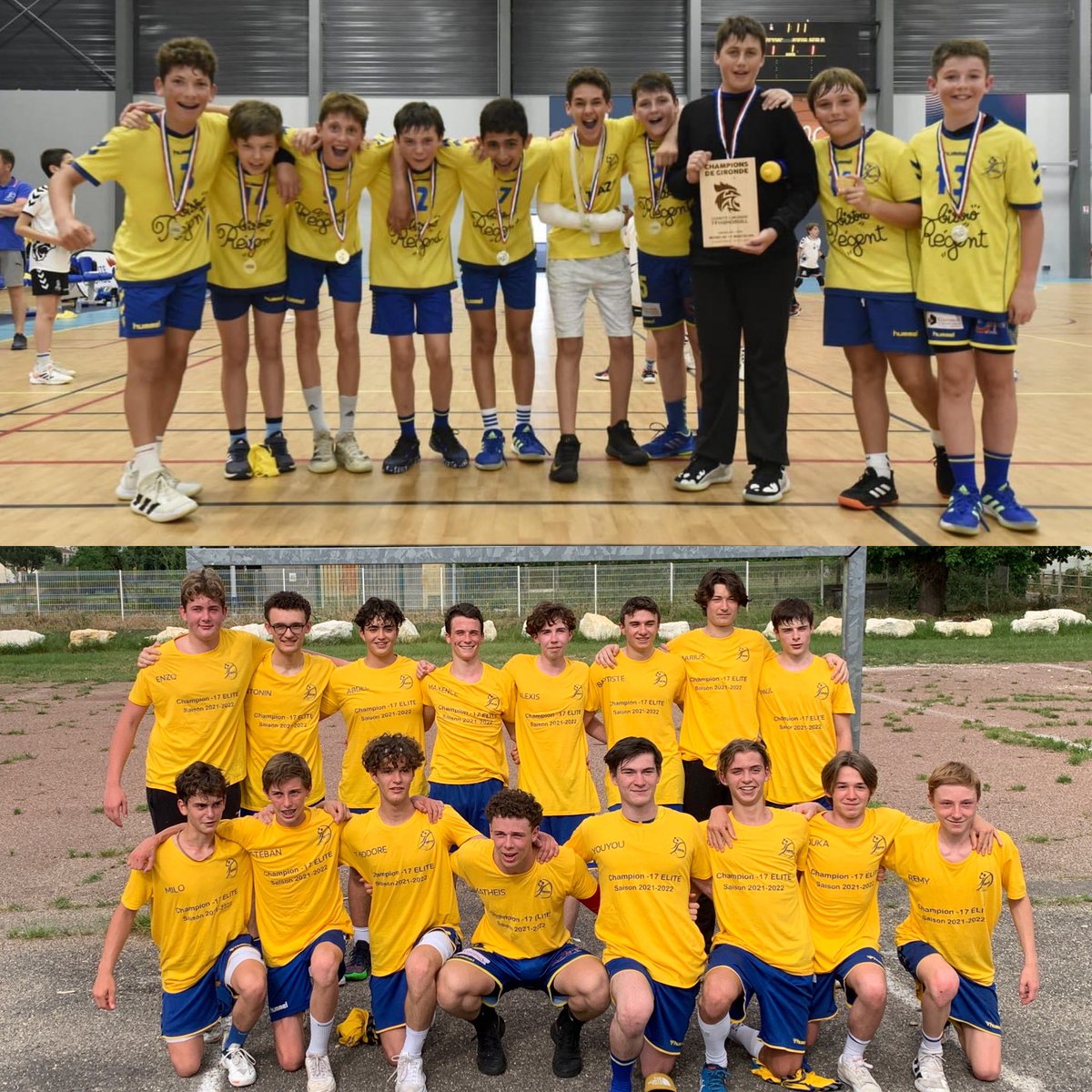 Nos jeunes à l’honneur !!
Nos U13 ont gagné leur finale excellence 🏆Et nos U17 champion région élite qui évolueront en championnat de France la saison prochaine ont terminé avec 22 victoires/22🔥🏆🔥Félicitations garçons et coachs 🎉🥳
<a href="/Villedebegles/">Bègles, le village urbain</a> #Handball <a href="/BxMetro/">Bordeaux Métropole</a>