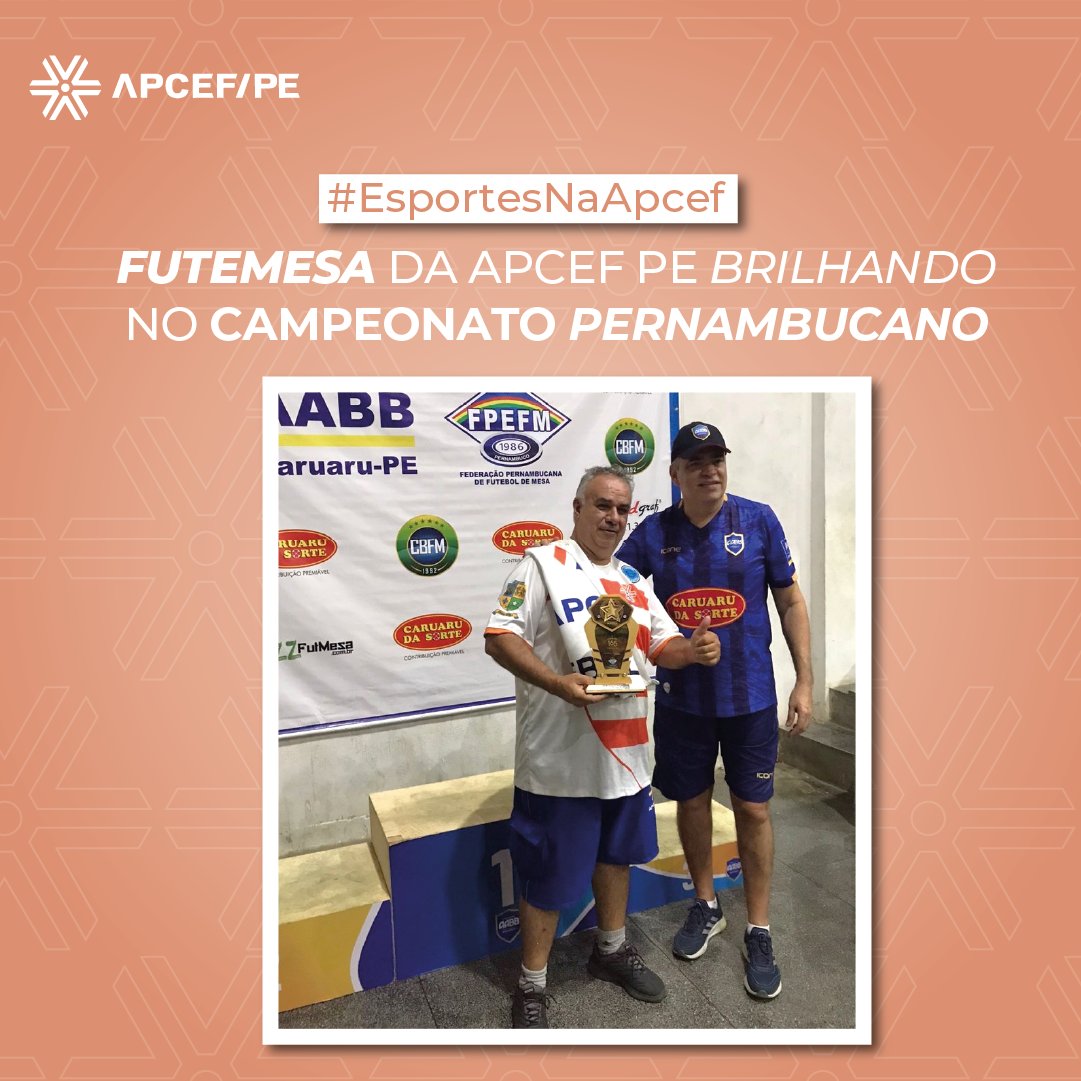 apcef_pe's tweet photo. 🔶🔷#EsportesNaApcef/PE
 
😆📅No último domingo, 22/5, aconteceu a 2ª Etapa do Campeonato Pernambucano de Futebol de Mesa, os atletas da APCEF/PE brilharam em suas atuações. 

#apcefpe #apcefcaruaru #esportesnaapcefpe https://t.co/4HJH1X1Fis