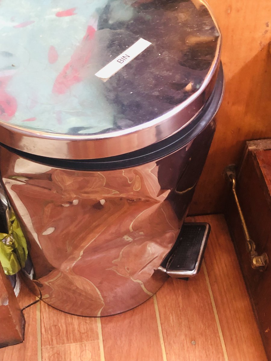 CSG1973's tweet photo. Our poor bin is humped #BinLife #BoatLife https://t.co/7aam1lyH5E