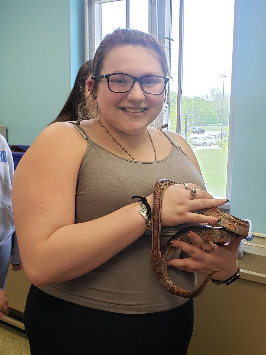 srta_bartels's tweet photo. More pics from May Term Animal Ecology. A visit from Ruby the Corn Snake. #IFAMayTerm #IFACadets https://t.co/R17xtEtVB0