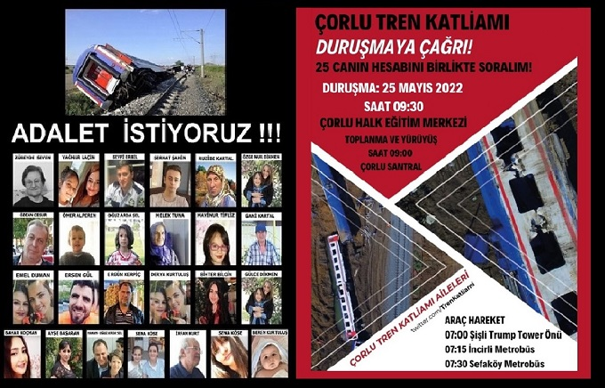 imambakirukus's tweet photo. Çorlu Tren Katliamı davasının 10. duruşması 25 Mayıs 2022 Çarşamba günü Çorlu Halk Eğitim Merkezinde görülecek https://t.co/HrFUptGjjq @istanbulgercegi @TrenKatliami @MEHMETO82041404 @misra_oz @zelihabilgiin @snkssnkssnkss https://t.co/PNivFzkopM
