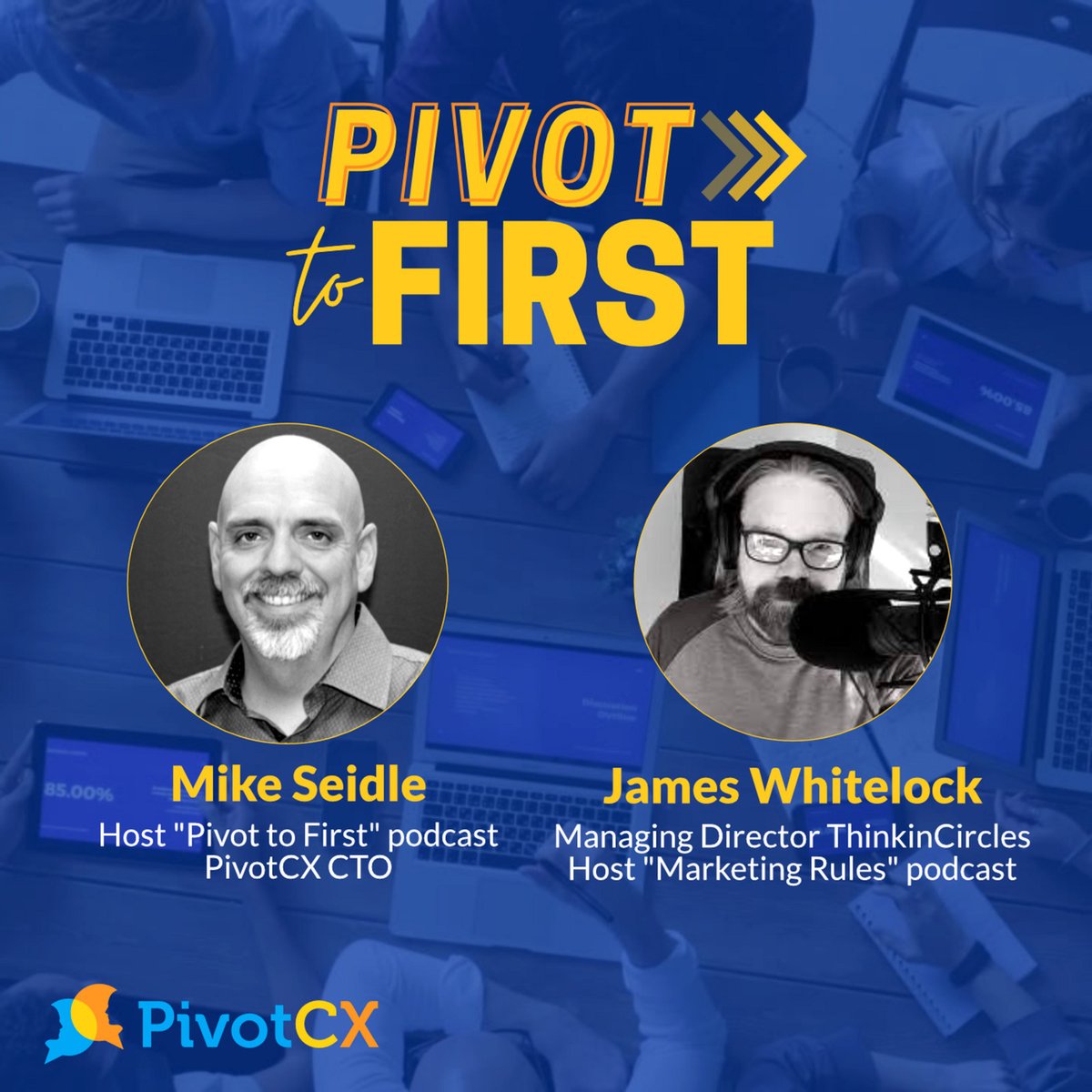 pivotcxio's tweet photo. Episode 6 on the Pivot2First Podcast: James Whitelock talks about how to rethink recruitment marketing during the Great Resignation and how managers can find the real sources of their workforce problems https://t.co/PFAHAd5zQq https://t.co/rJKf5sLUJv