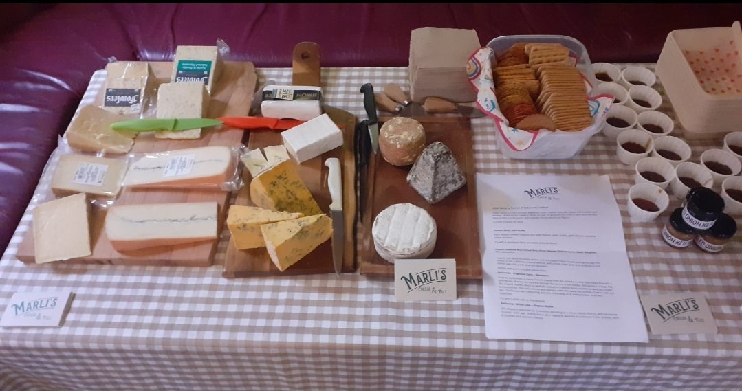 All set up at The Midland Pub in Bearwood for cheese night. Come say hi! #marlischeeseandfizz #cheesetasting #britishcheese #localcheese #Mondayvibes #MondayMotivation #beeroclock #ale #beer #blackcountry