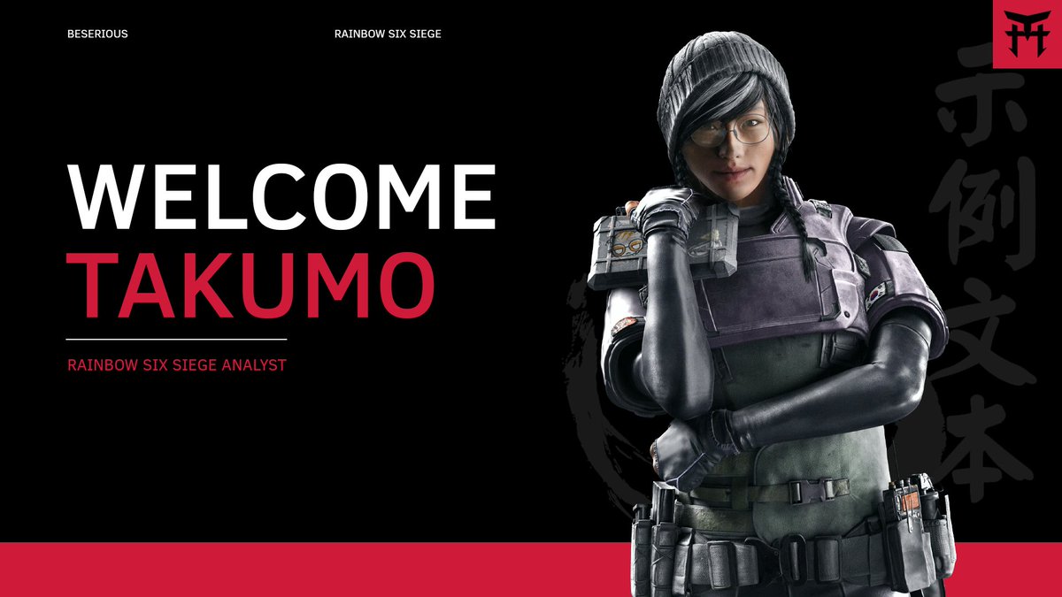 📢#R6 Announcement ‼️

Today we announce @R6Takumo, our analyst that's helping us along the <a href="/BeSeriousR6/">BeSerious R6</a>.

Give him a huge welcome!

#YTR