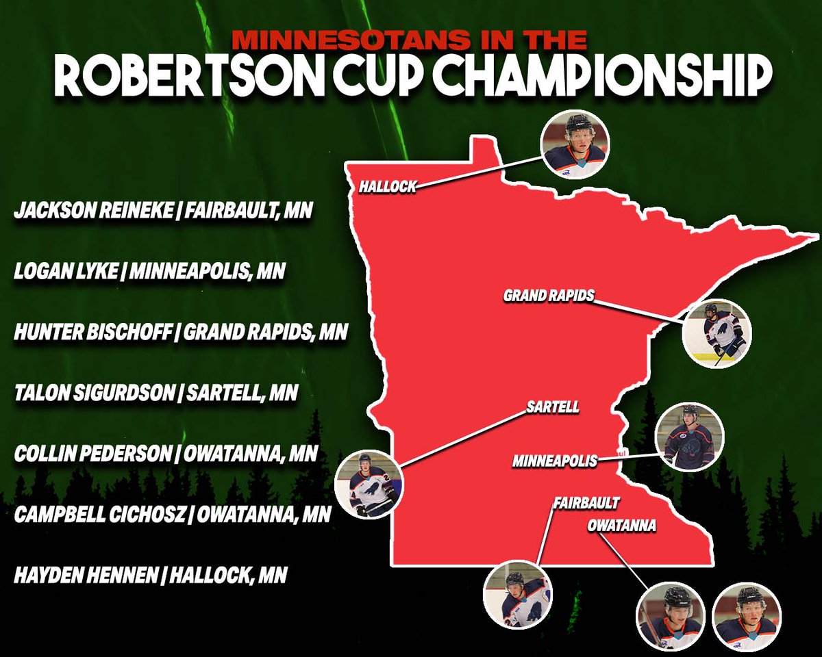 𝗧𝗵𝗲 𝗦𝘁𝗮𝘁𝗲 𝗼𝗳 𝗛𝗼𝗰𝗸𝗲𝘆

Home of the #RobertsonCup Championship and 7 players that will compete for the title tomorrow <a href="/FogertyArena/">Fogerty Arena</a> at 7:00 PM CT!

For 🎟️ click here: nahl.com/robertson-cup/…