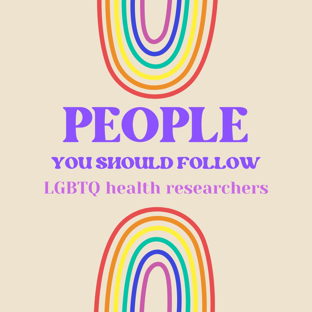sbmintegrative's tweet photo. Check out these #LGBTQ health researchers for #FollowFriday! #PrideMonth 
 
@DrAmyGower @laurenbbeach @ant_duran @JKWolf21 @SabrinaCluesman @HMayEadeh @PsychTerpJune @jorgrapentine @Anthonytamato @JimboMcGraw @DrMNewcomb @BenWKatz @fernpaveltchuk https://t.co/mmQ4KFDU9e