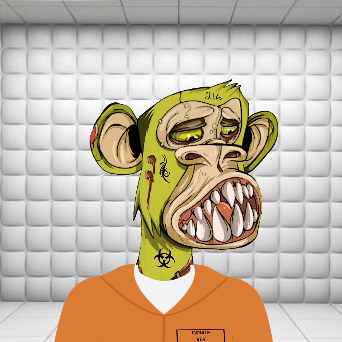 SukunaCrypto_'s tweet photo. I made 4 of these for the @ZombieApesNFT creators contest. Vote for your favorite one and I will submit it! 🤝 #ZAPE #ZAGMI #ZombieApes https://t.co/GB5IAyZ4OS