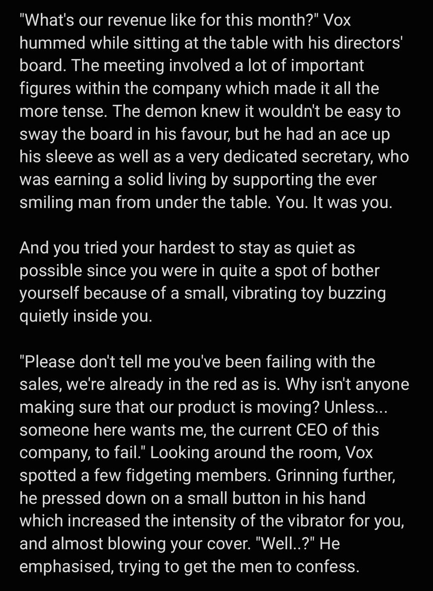 it_do_be_ket's tweet photo. Vox RP scenario pt 3 #VoxAkuma #VoxScenarios #voxrpideas #NSFW #VoxASMR #akumasutra #KinDrenched https://t.co/E5ZhHQr5q4