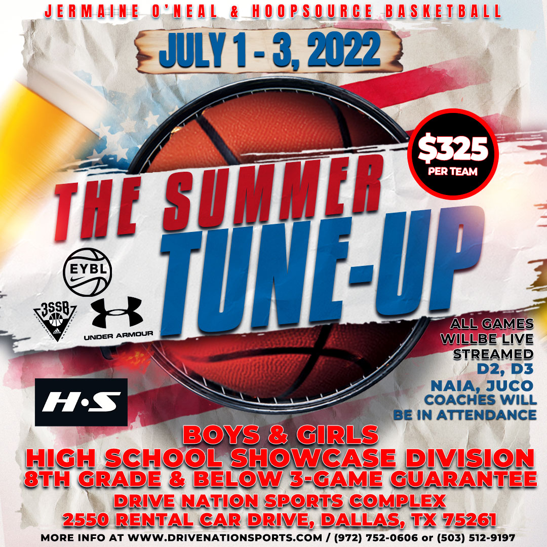 The place to be July 1-3 will be at Drive Nation Sports Complex in Dallas, TX. REGISTRATION IS OPEN @ drivenationsports.com/upcoming-tourn… #hoopsource #drivenation #tune-up #national #recruiting