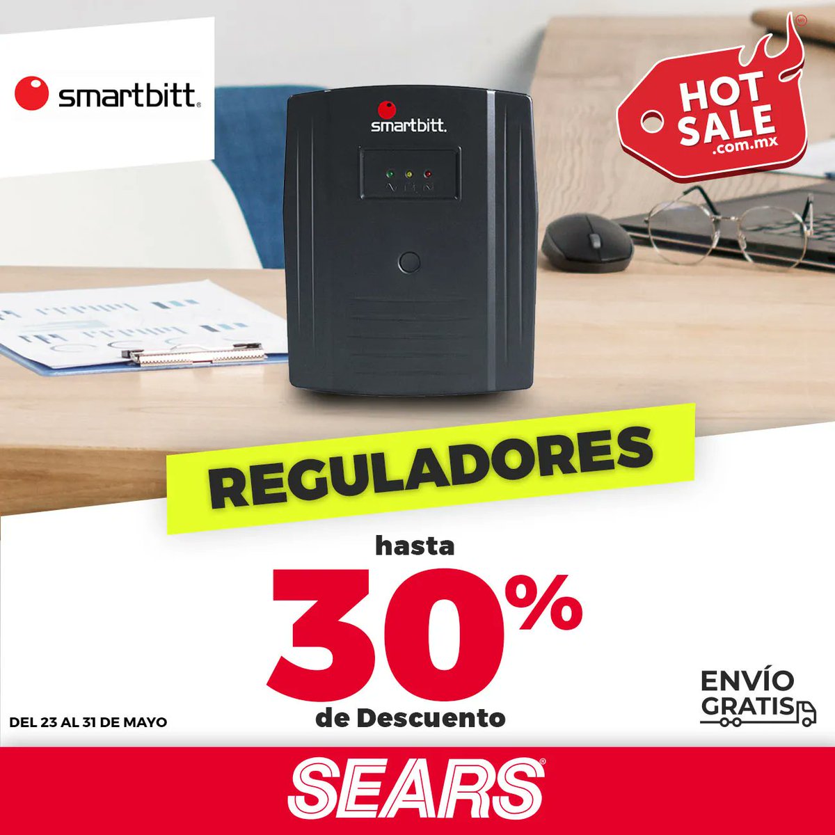 searsmexico's tweet image. Cuida tus aparatos electrónicos con lo mejor en reguladores #SmartBit. ⚡ ¡Consigue el tuyo! ✨👉bit.ly/3lxpc0U

*Consulta las bases en tienda.