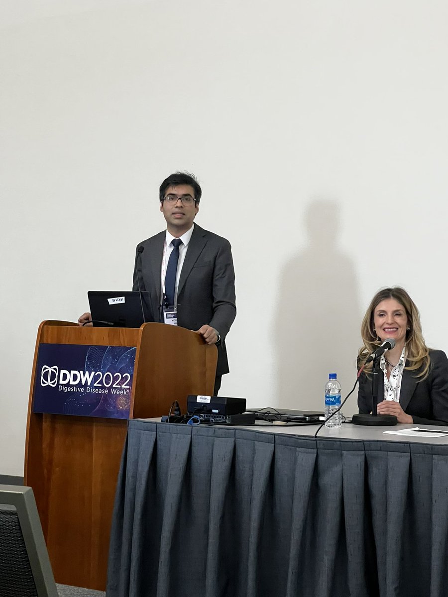 Excellent job <a href="/yousafhadi/">Yousaf Hadi</a> @WVUMedicine <a href="/wvudeptofmed/">WVU Department of Medicine</a>  presenting our study intra-gastric balloons <a href="/DDWMeeting/">Digestive Disease Week</a> <a href="/AmerGastroAssn/">American Gastroenterological Association (AGA)</a> <a href="/ASGEendoscopy/">ASGE GI Endoscopy</a> <a href="/ShyamTMD/">Shyam Thakkar, MD</a>