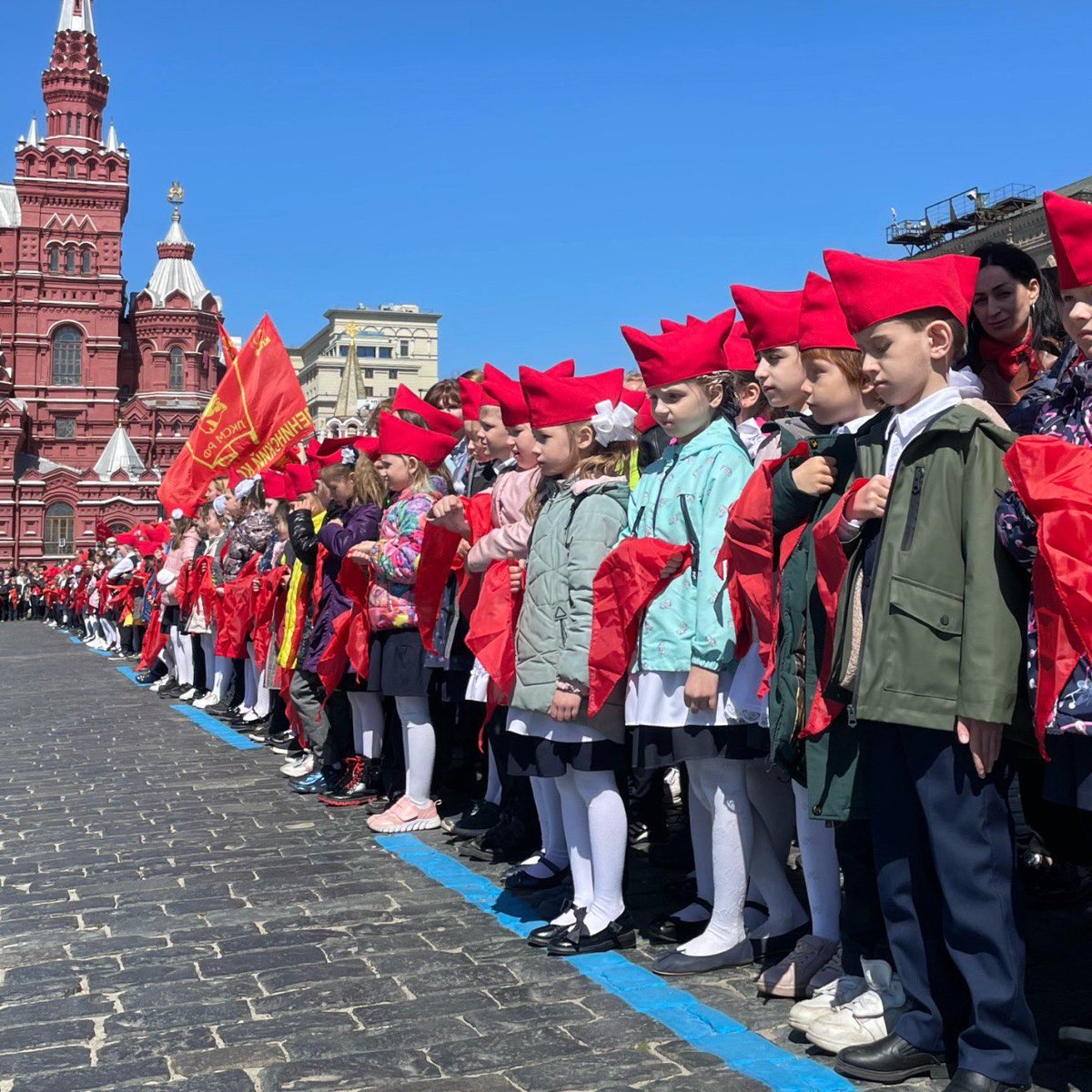 пионеры ссср на красной площади
