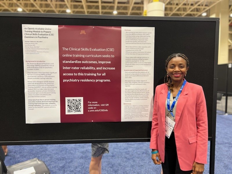 Kaz Nelson, MD (@kazjnelson) on Twitter photo Great work by Dr. Tolu Odebunmi <a href="/Tolu_OdeB/">Tolu Odebunmi MD,MPH</a> sharing our educational research funded by the ABPN at #APAAM22 #APAAM2022. We are working to improve the CSE process for board candidates in psychiatry. #psychtwitter @APAPsychiatric <a href="/UMNPsychRes/">UMN Psychiatry Residency</a> <a href="/umnmedschool/">UMN Medical School</a> Great work by Dr. Tolu Odebunmi <a href="/Tolu_OdeB/">Tolu Odebunmi MD,MPH</a> sharing our educational research funded by the ABPN at #APAAM22 #APAAM2022. We are working to improve the CSE process for board candidates in psychiatry. #psychtwitter @APAPsychiatric <a href="/UMNPsychRes/">UMN Psychiatry Residency</a> <a href="/umnmedschool/">UMN Medical School</a>