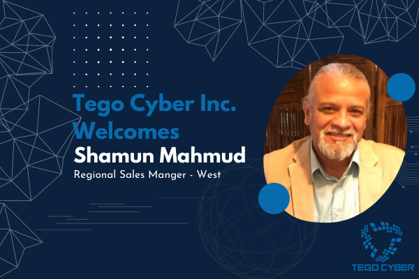 tegocyber's tweet photo. Tego Cyber welcomes Shamun Mahmud to our team as our Regional Sales Manager - Western US. As you said "As Sheryl Sandberg said, 'If you're offered a seat on a rocket ship, don't ask what seat! Just get on.'" #cybersecurity #TegoCyber #TeamTego https://t.co/o9GWNGi5H1