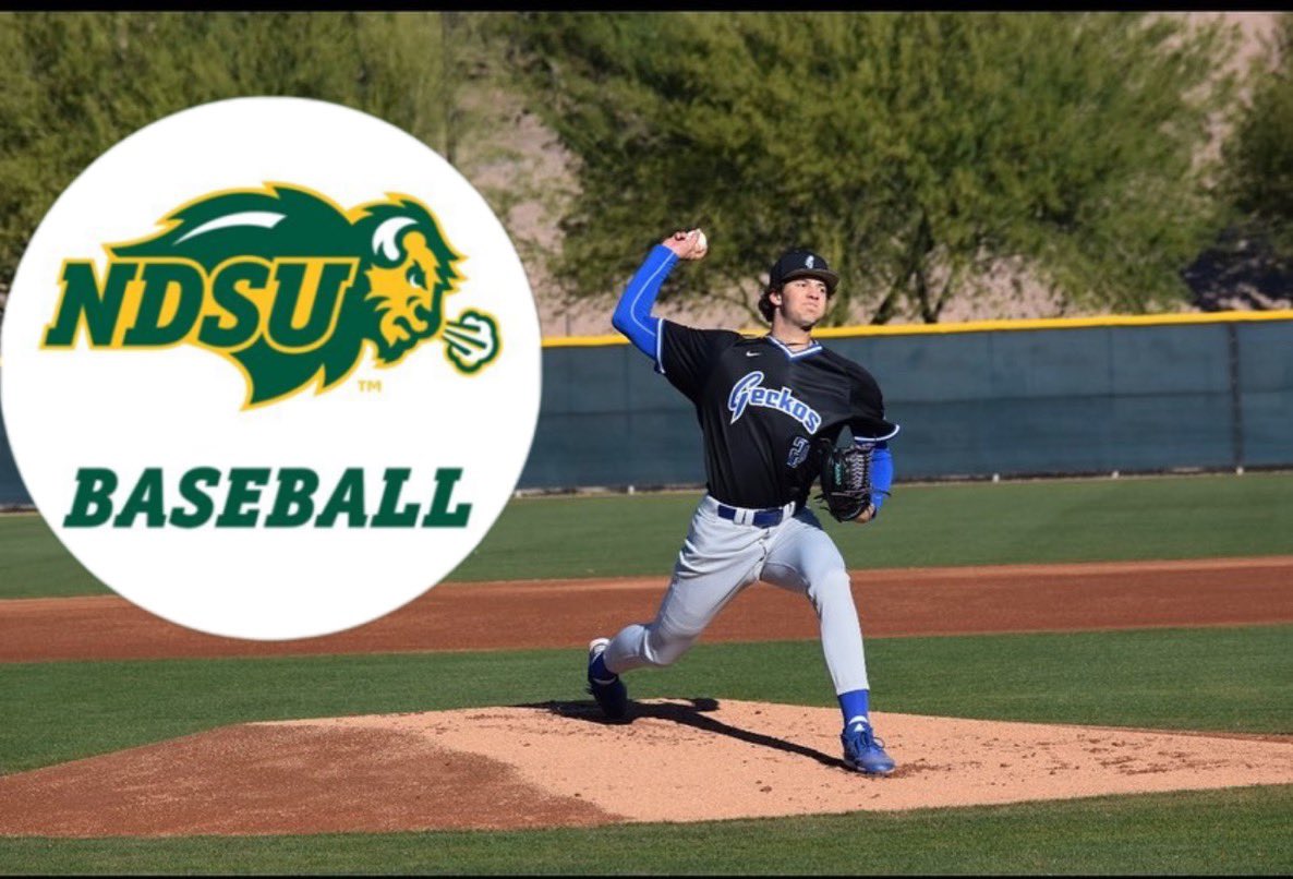 Blessed to announce I will be continuing my academic and baseball career at North Dakota State University! Thank you to my family, friends, and to anyone who has helped me along the way.
🤘Horns Up🤘<a href="/NDSUbaseball/">NDSU Baseball</a> <a href="/CoachB_Hunt/">Brandon Hunt</a> <a href="/GateWayGeckos/">GateWay CC Athletics</a> <a href="/shabansky19/">Rob Shabansky</a>