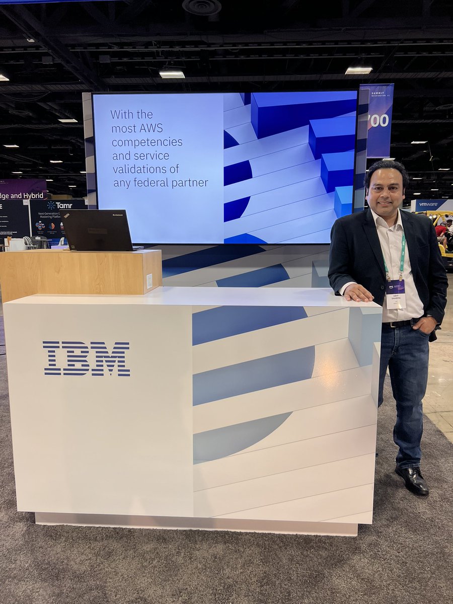 UditNY's tweet photo. #AWSSummit #AWPublicSummit @IBM @AWS_Gov @AWS_Edu We at @ibmconsulting are ready for May 24 -25 , Booth 525 for industry interaction to expand our SLED Industry and Community effort , Come visit us 👍🏻👍🏻  @sewedge @JBKRATZ @Myles_Lynch1 #AI #AWSCloud #AWSIBM https://t.co/Sw9kvveqw4