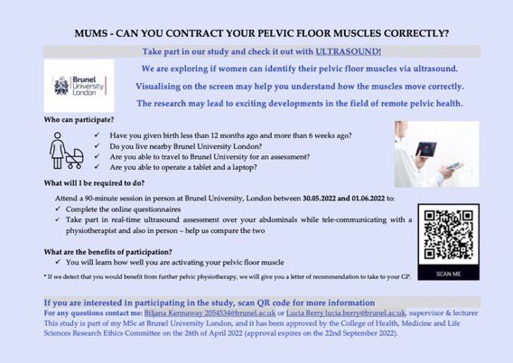 I’m extremely grateful to <a href="/ThePOGP/">POGP</a> bellytots.com &amp; maternallyfit.co.uk for their support! We recruited fast &amp; have only two more spaces left. Check it out 👇 please <a href="/AcpBrunel/">ACP_Brunel</a> <a href="/MumsnetBloggers/">Mumsnet Influencers</a> <a href="/emma_physiomum/">Emma Brockwell</a> <a href="/whitehartclinic/">White Hart Clinic</a> <a href="/APPIHealthGroup/">APPI Pilates & Physiotherapy</a> <a href="/Busylizzymum/">Busylizzy - Pre & Postnatal Fitness Club</a>