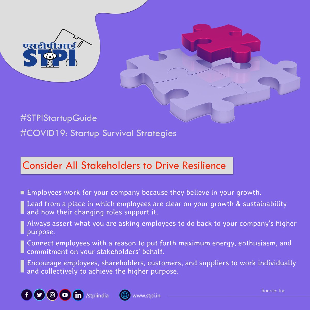 createxcreative's tweet image. #Startups should consider all stakeholders including employees, customers, suppliers, and shareholders and work with them with greater transparency &amp;amp; collaboration to drive resilience in the system for achieving sustainable business growth. #STPIINDIA #STPIStartupGuide