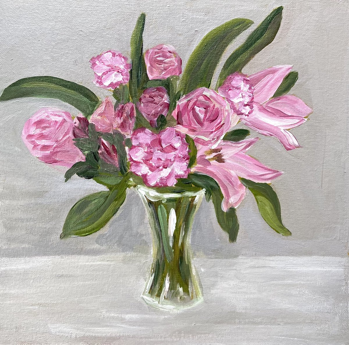 larisahanart's tweet photo. Dancing flowers, a pink bouquet.
Acrylic 30X30cm on board. #floralseries #stilllifepainting #acrylicpainting #flowerpainting #happyflowers https://t.co/fAfBE6klND