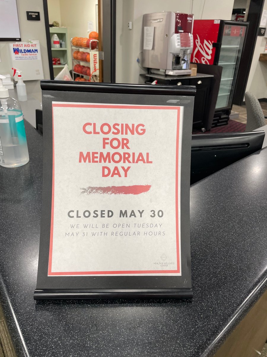 Please take note of our Memorial Day closure announcement. Regular summer hours resume on Tuesday, 5/31/22.