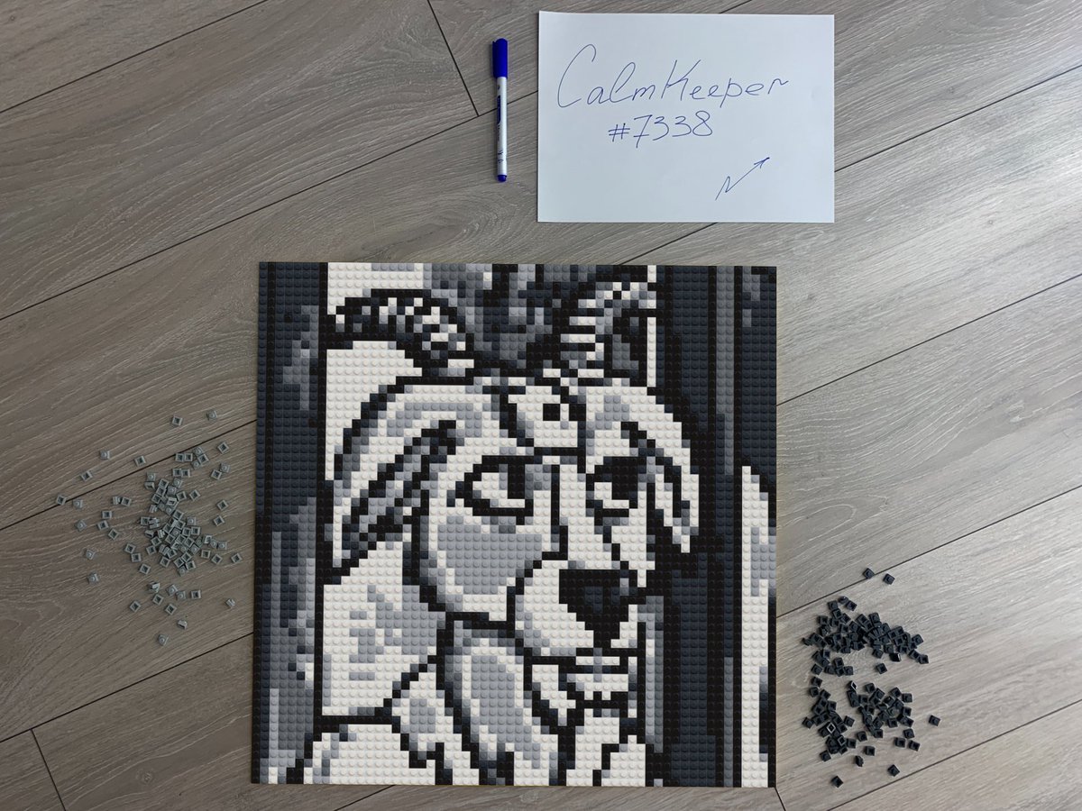 Calmkeeper7338's tweet photo. My second pixel lego art for @GreatGoatsNFT. Nothing can stop us mates!to the moon,Goats!  @nottysol @cloudz @Idrzy_ @jezzworker  @xCodeRed5 https://t.co/uLDdYuhxv3