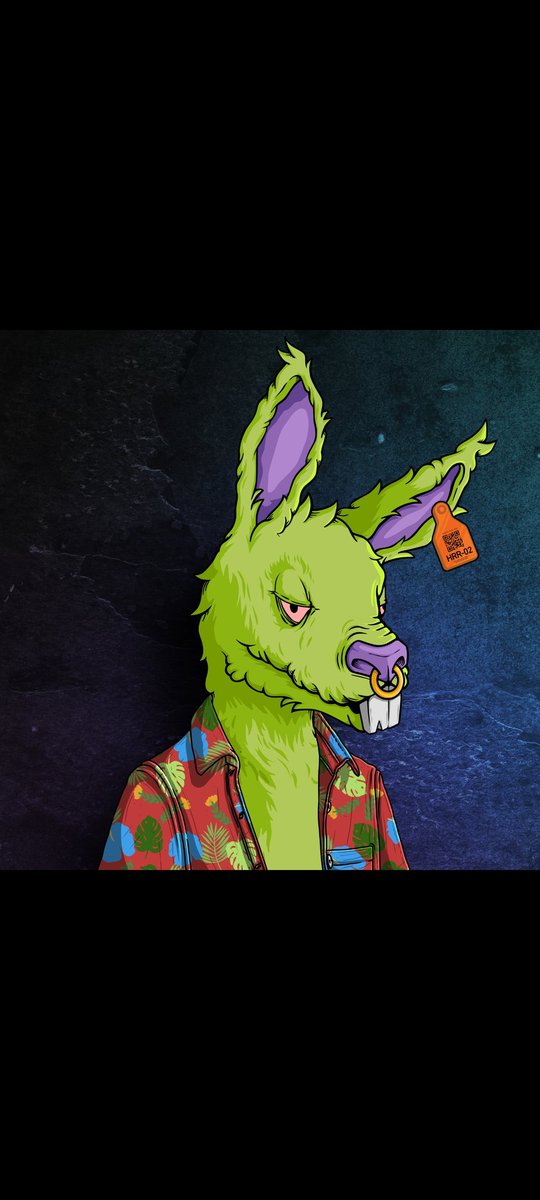 CaseyKienzle1's tweet photo. First NFT I ever minted and still my absolute favorite, who else has a stoned Rabbit?
#DRRS #HighEyes #CNFT https://t.co/y7y0ZzpKYW