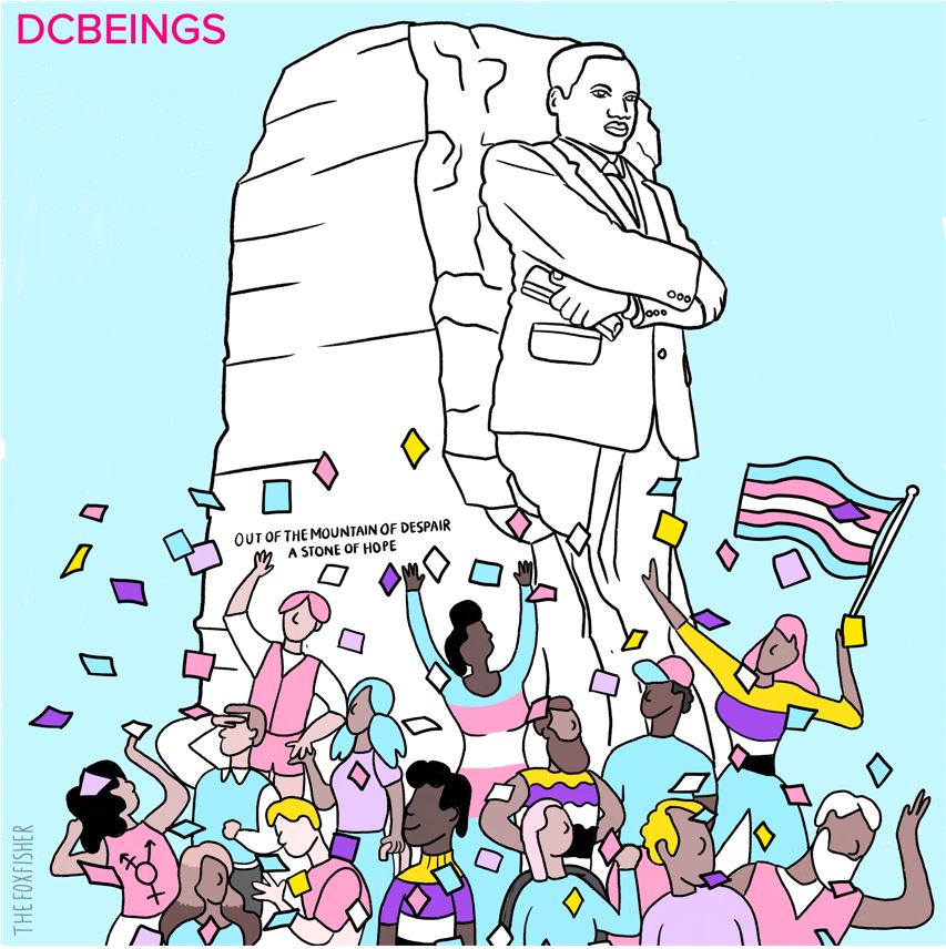 dcbeings's tweet photo. The Trans community in DC is a vibrant one, and this vibrancy somehow grows brighter when #MayIsTrans rolls around! ๐ณ๏ธโโง๏ธ @mayistrans is the place to celebrate DCโs Transgender, Gender Non-Conforming, Nonbinary, and all Gender-Diverse Communities๐๐๐ค https://t.co/C6RUuzUTeJ https://t.co/lhWDOETEd9