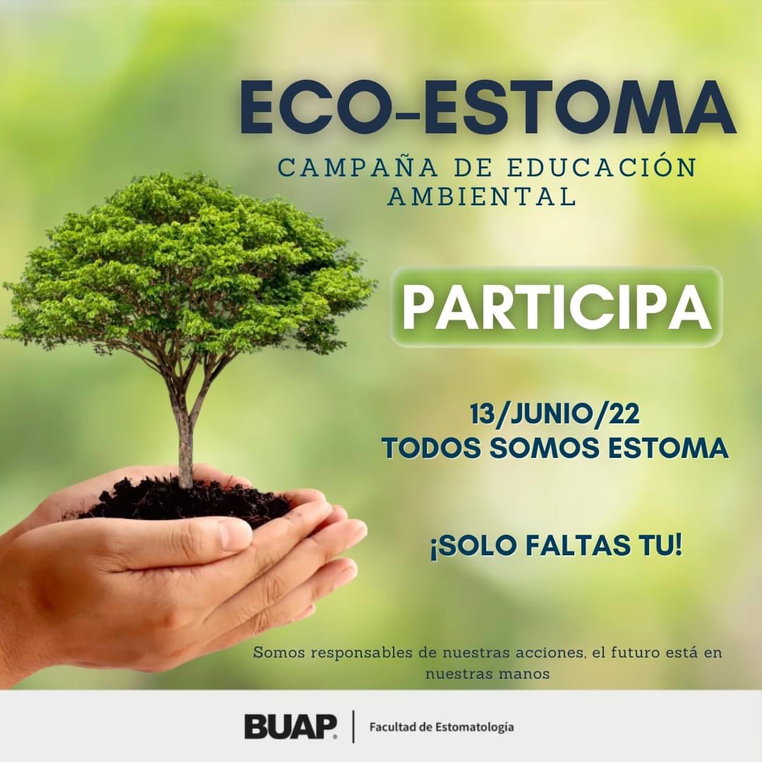 FEstomaBUAP's tweet photo. ⚠️ Atención Comunidad ⚠️
La #FEBUAP te invita a la Campaña de Educación Ambiental "Eco-Estoma", junta a tu equipo, consulta la convocatoria, y regístrate! puedes ganar premios sorpresa mientras ayudas a nuestra ecología.
#TodosSomosEstoma
👉https://t.co/iVXGhAP9DV https://t.co/Yi2npXA22t
