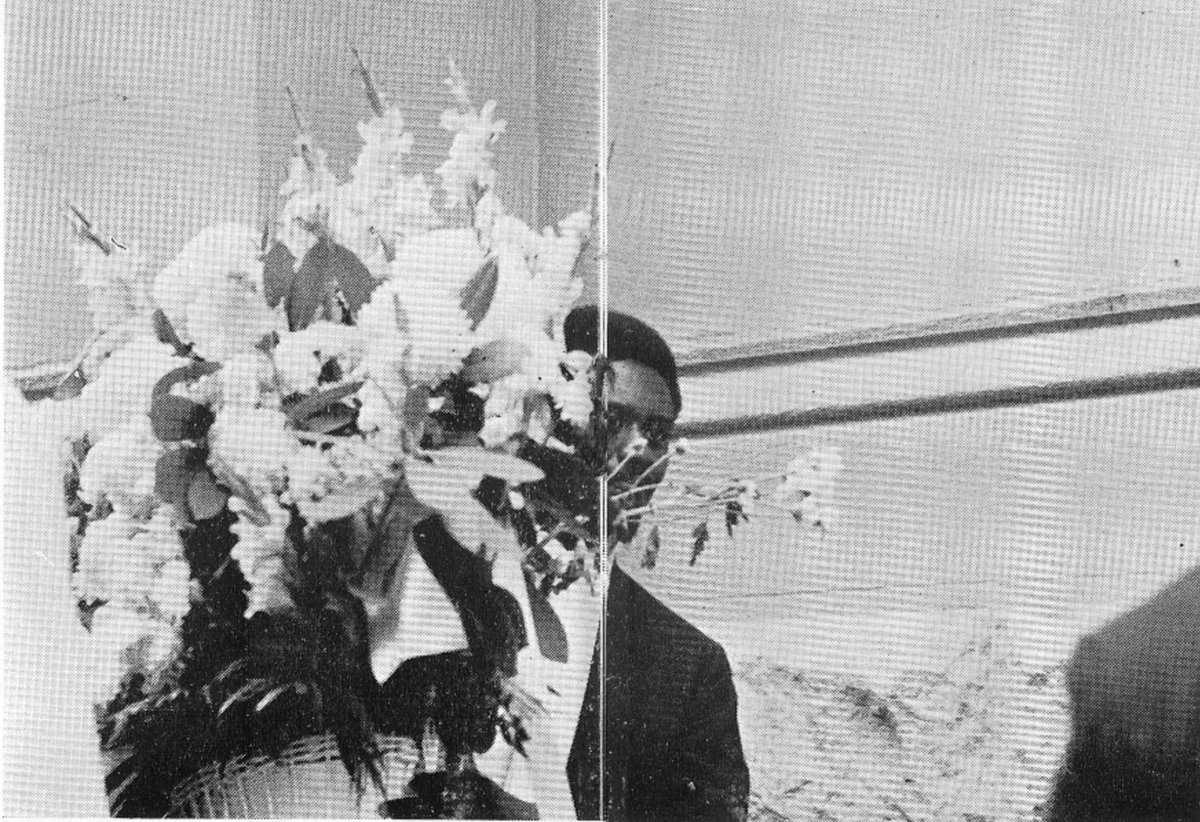 Pharoah at John Coltrane's funeral