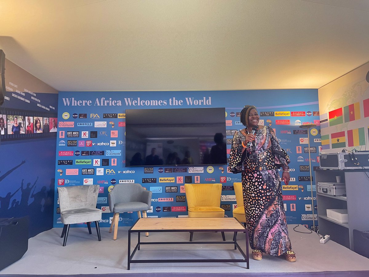 kay01234's tweet photo. Had a great time speaking at Pavillon Afriques today! #CannesFilmFestival2022 https://t.co/bNB78hZPUR