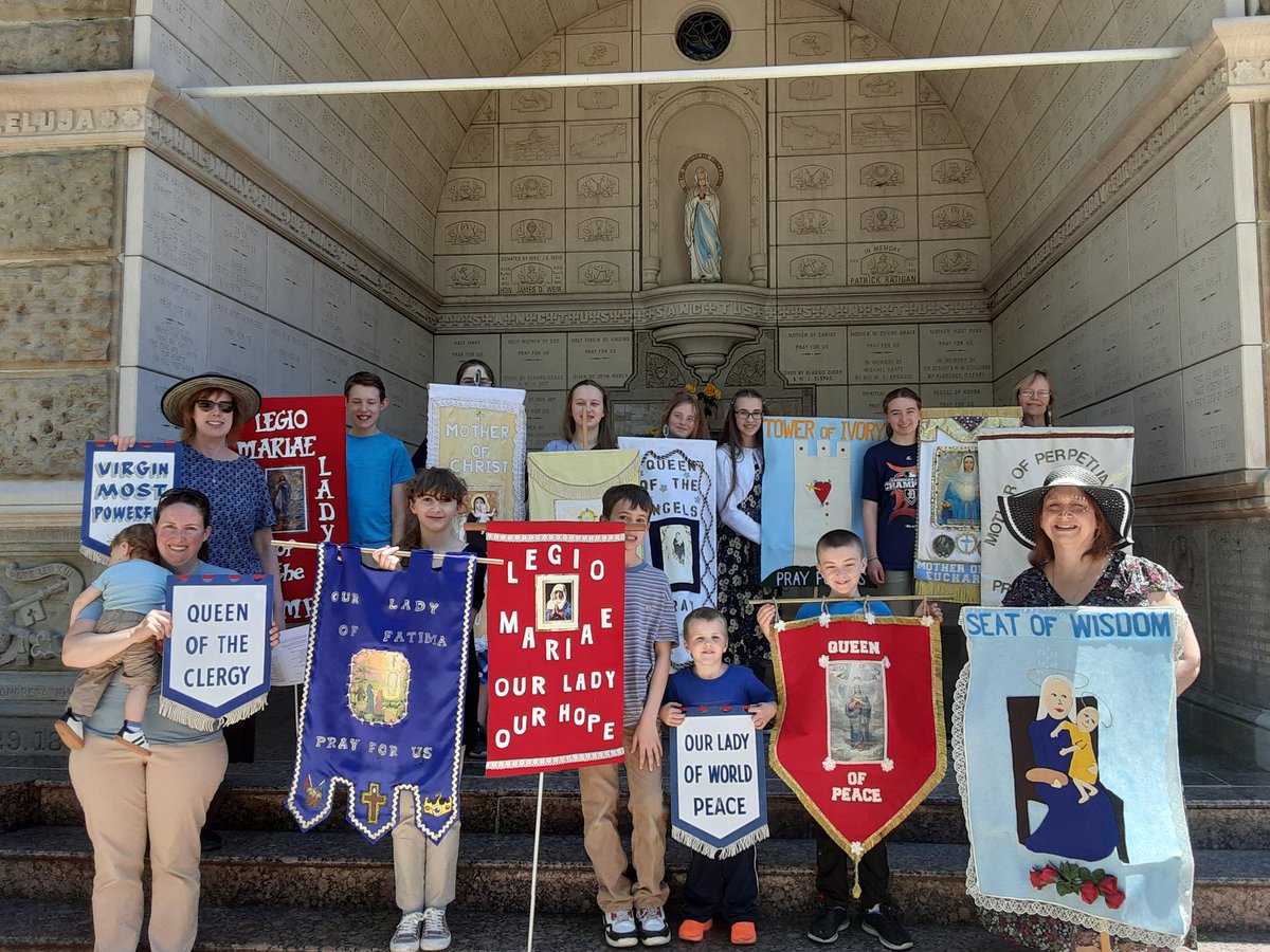 TheGrottoParish's tweet photo. Living Rosary with some of our families @TheGrottoParish on May 13th. Ist apparition of Our Lady at Fatima and Feast of Our Lady of the Blessed Sacrament.
#FatimaMessage https://t.co/fJhbBUrfl5