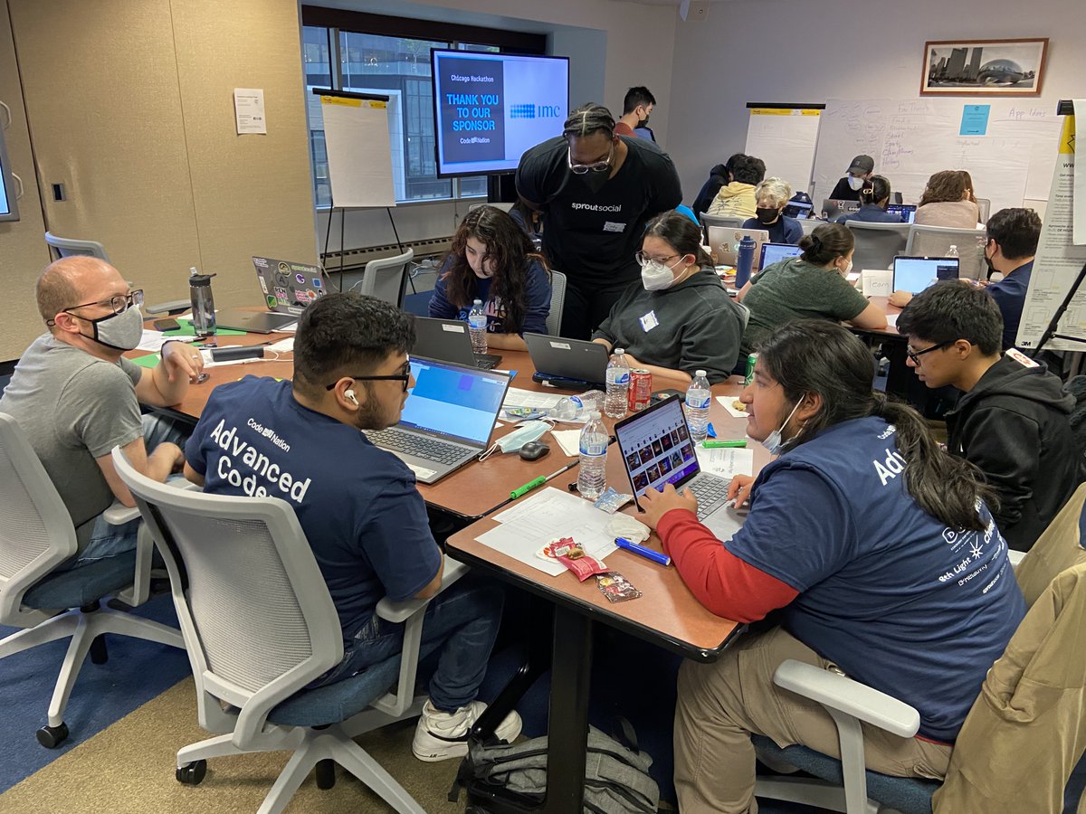CMEFoundation's tweet image. No better way to spend a Saturday than seeing students in action at the @itsCodeNation #hackathon! Students worked hard all day to design and develop apps and websites for the challenge. #CNHacks