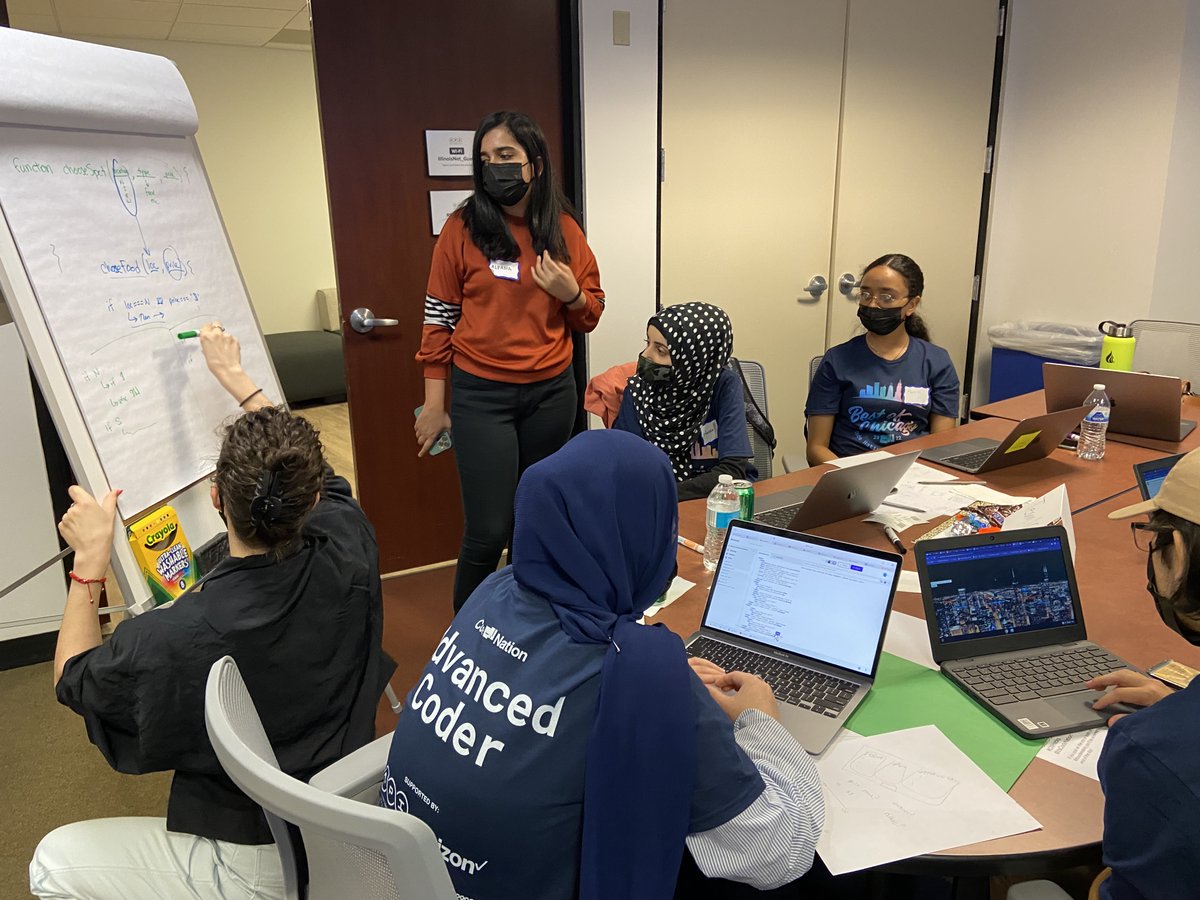 CMEFoundation's tweet image. No better way to spend a Saturday than seeing students in action at the @itsCodeNation #hackathon! Students worked hard all day to design and develop apps and websites for the challenge. #CNHacks