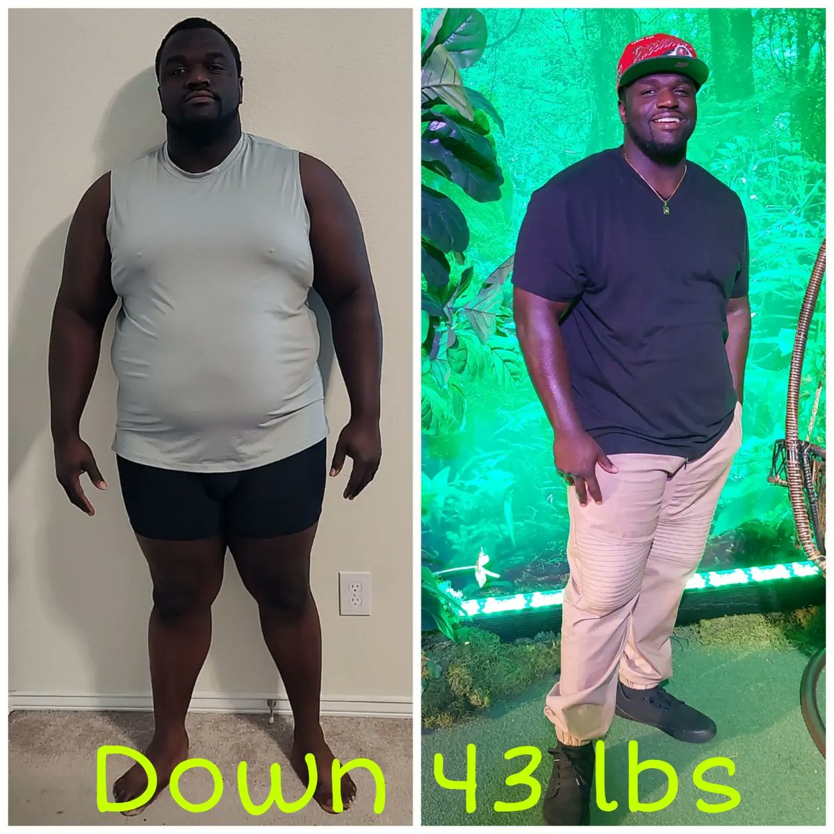 VDaPoet's tweet photo. Monday Motivation:
So me and my wife started this journey Prioritizing our health, Holding each other accountable and supporting one another through this challenging experience.
I started at 320.6lbs and Now I'm at 277.4lbs Down a whole 43 lbs and let's just say, CRUSHING IT! https://t.co/8eIXBs6LLR